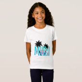 Miami Beach, Florida, Typography Cool T-shirt (Voorkant volledig)