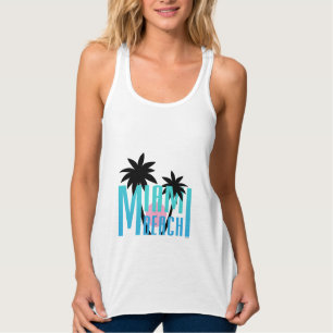 Miami Beach, Florida, Typography Cool Tanktop