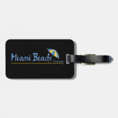 Miami Beach, Florida Umbrella Cool Bagagelabel (Achterkant horizontaal)