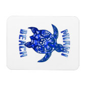 Miami Beach Florida Vacation Tribal Turtle Magneet (Horizontaal)