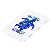 Miami Beach Florida Vacation Tribal Turtle Magneet (Linkerzijde)