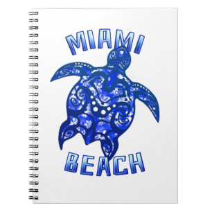 Miami Beach Florida Vacation Tribal Turtle Notitieboek
