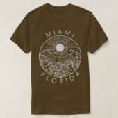 Miami Beach Florida Vakantie Ocean Retro Souvenir T-shirt (Design voorkant)