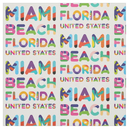 Miami Beach Florida Verenigde Staten Stof (Swatch)