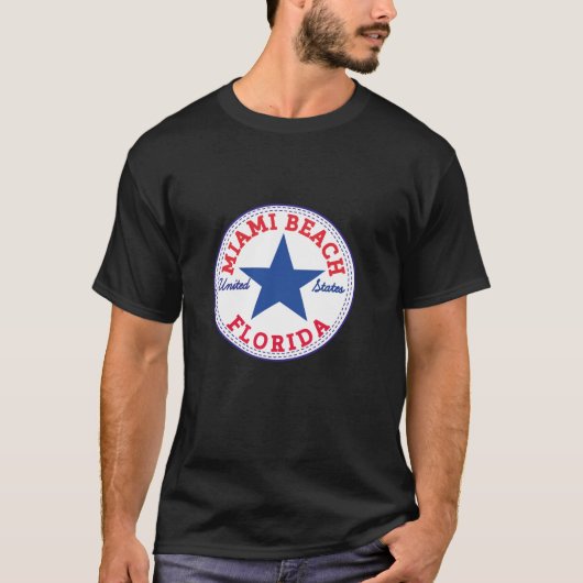 MIAMI BEACH FLORIDA Verenigde Staten T-shirt (Voorkant)