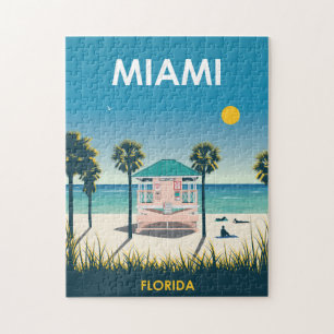 Miami Beach Florida Vintage Travel Legpuzzel