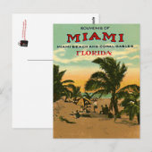  Miami Beach, Florida, VS - Briefkaart (Voorkant / Achterkant)