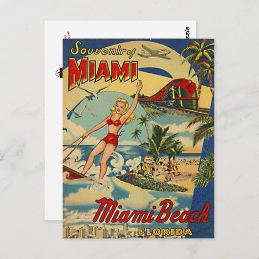 Miami Beach, Florida, VS - Briefkaart (Voorkant / Achterkant)