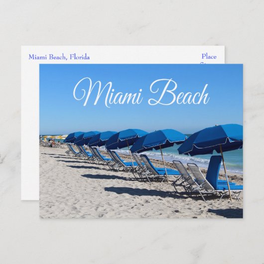 Miami Beach Florida - VS Briefkaart (Voorkant / Achterkant)