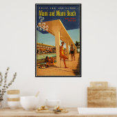 Miami Beach, Florida, VS - Poster (Keuken)