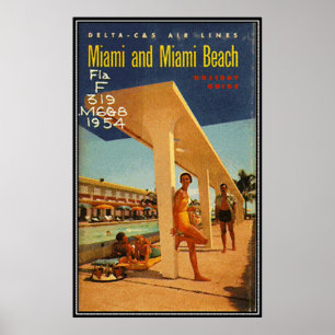  Miami Beach, Florida, VS - Poster
