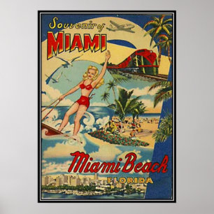  Miami Beach, Florida, VS - Poster