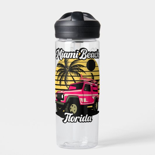 Miami Beach Florida Waterfles (Voorkant)
