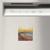 Miami Beach Florida  Waterverf Art Magneet (Insitu (Vaatwasser))