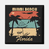 Miami Beach Florida  zonsondergang Magneet (Voorkant)
