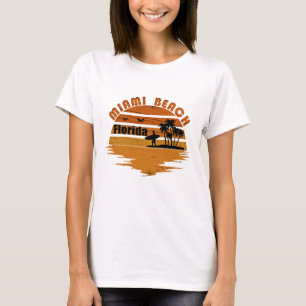 Miami Beach Florida  zonsondergang T-shirt