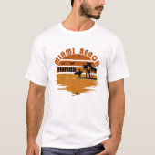 Miami Beach Florida  zonsondergang T-shirt (Voorkant)