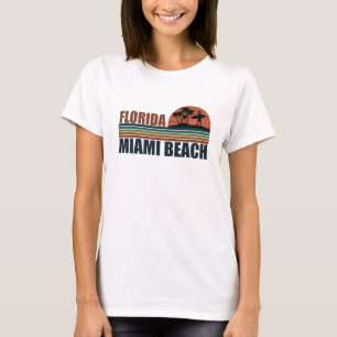 Miami Beach Florida  zonsondergang T-shirt