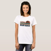 Miami Beach Florida  zonsondergang T-shirt (Voorkant volledig)