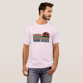 Miami Beach Florida  zonsondergang T-shirt (Voorkant volledig)