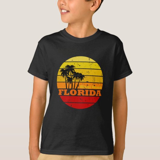 Miami Beach Florida  zonsondergang T-shirt (Voorkant)