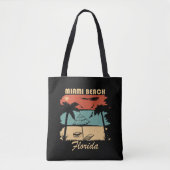 Miami Beach Florida  zonsondergang Tote Bag (Voorkant)