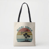 Miami Beach Florida zonsondergang Tote Bag (Voorkant)