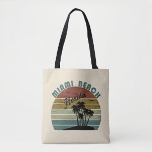 Miami Beach Florida  zonsondergang Tote Bag
