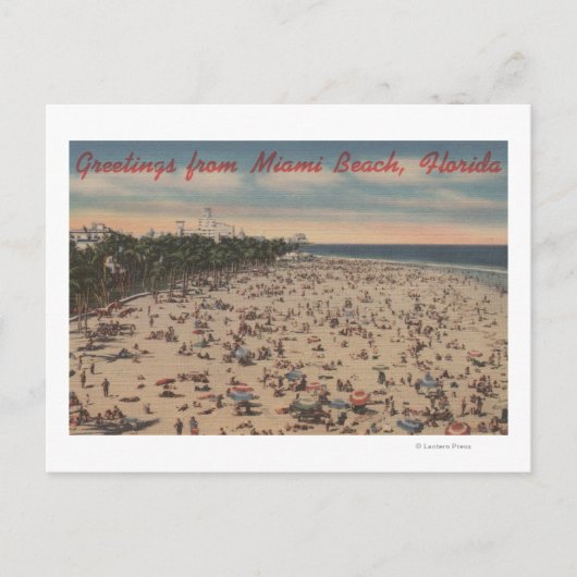 Miami Beach, FloridaGreetings fromMiami, FL Briefkaart (Voorkant)