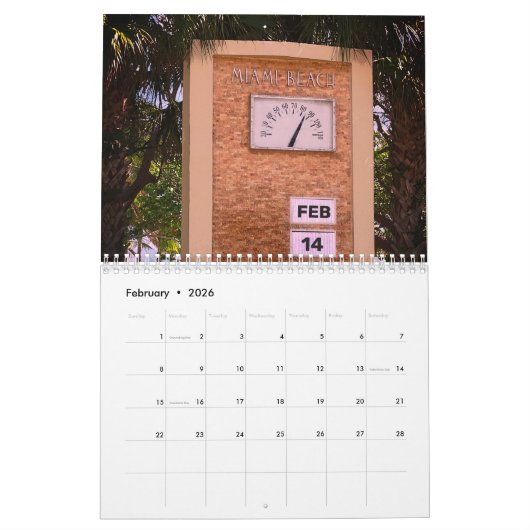 Miami Beach fotokalender Kalender (Feb 2026)