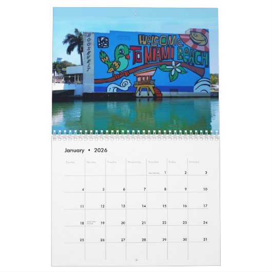 Miami Beach fotokalender Kalender (Jan 2026)