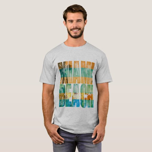 miami beach fun t-shirt (Voorkant volledig)