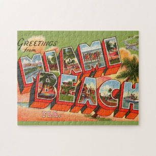 Miami Beach Groeten Legpuzzel