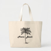 Miami Beach Grote Tote Bag (Voorkant)