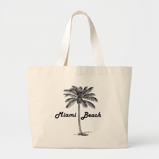 Miami Beach Grote Tote Bag (Voorkant)