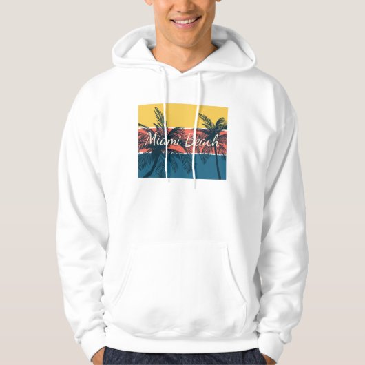 Miami Beach Hoodie (Voorkant)