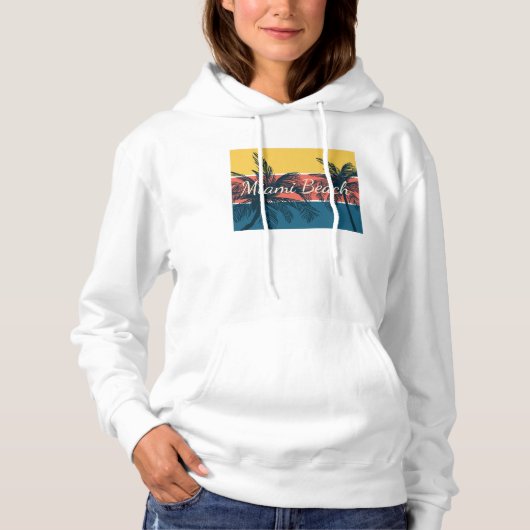 Miami Beach Hoodie (Voorkant)