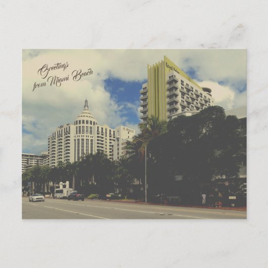 Miami Beach Hotel Royal Palm Briefkaart (Voorkant)