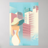 Miami Beach | Houten Poster (Voorkant)