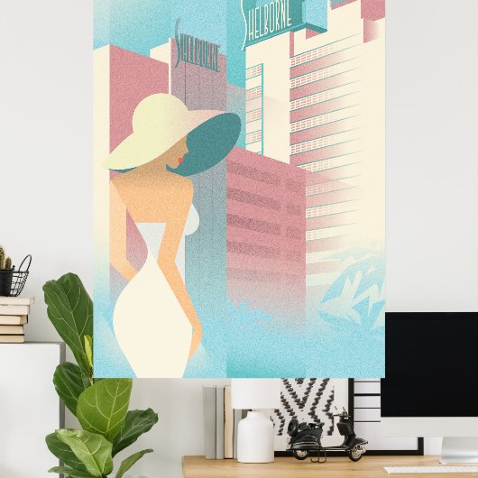 Miami Beach | Houten Poster (Thuiskantoor)