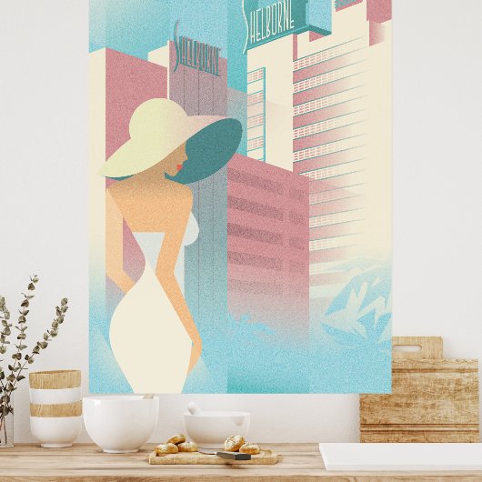 Miami Beach | Houten Poster (Keuken)