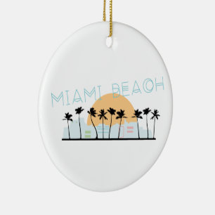 Miami Beach Keramisch Ornament