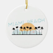 Miami Beach Keramisch Ornament (Voorkant)