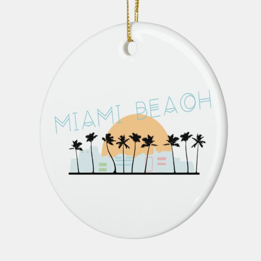 Miami Beach Keramisch Ornament (Links)