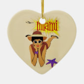  Miami Beach Keramisch Ornament (Voorkant)