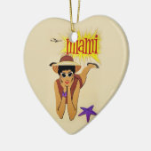  Miami Beach Keramisch Ornament (Links)