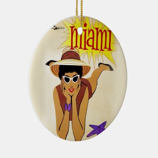 Miami Beach Keramisch Ornament (Rechts)