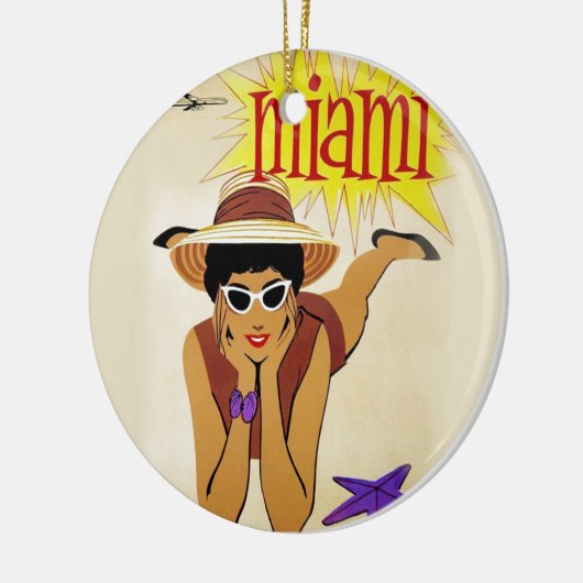 Miami Beach Keramisch Ornament (Links)
