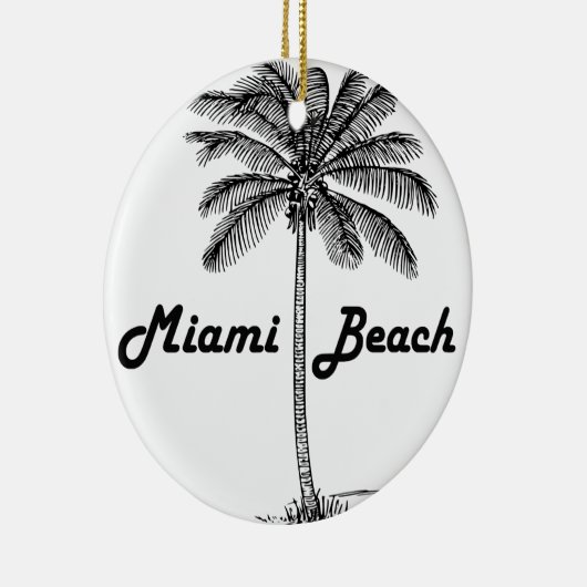 Miami Beach Keramisch Ornament (Rechts)