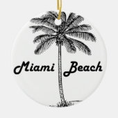 Miami Beach Keramisch Ornament (Voorkant)